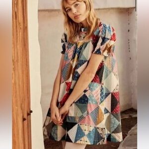 Doen Amarillo patchwork dress